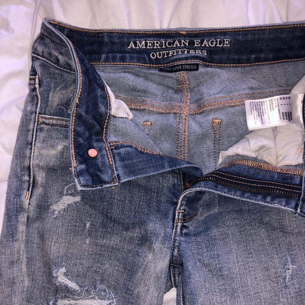 American Eagle distressed skinny jeans